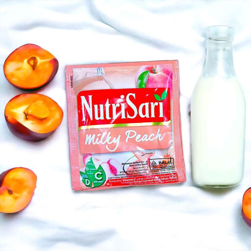 Nutrisari Milky Peach Kecil